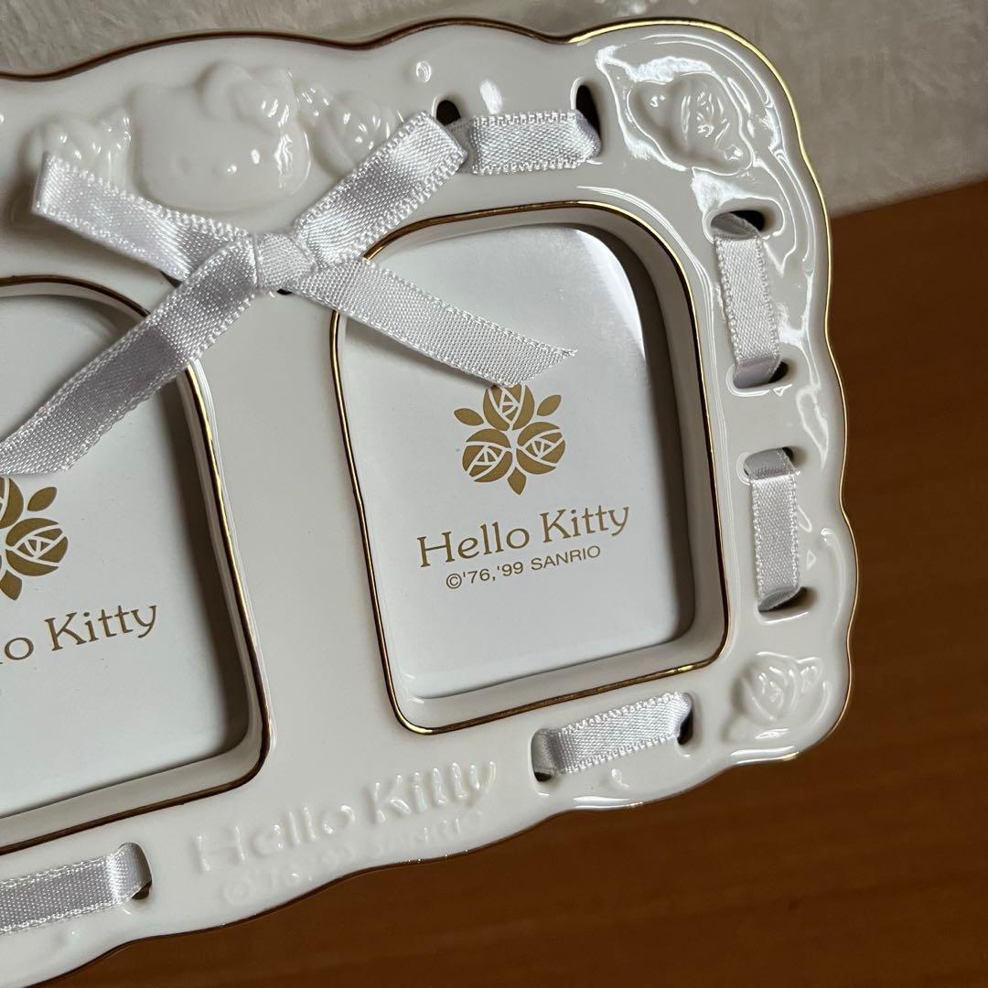 ハローキティ　フォトフレーム　1999年製　陶器　▶︎未使用