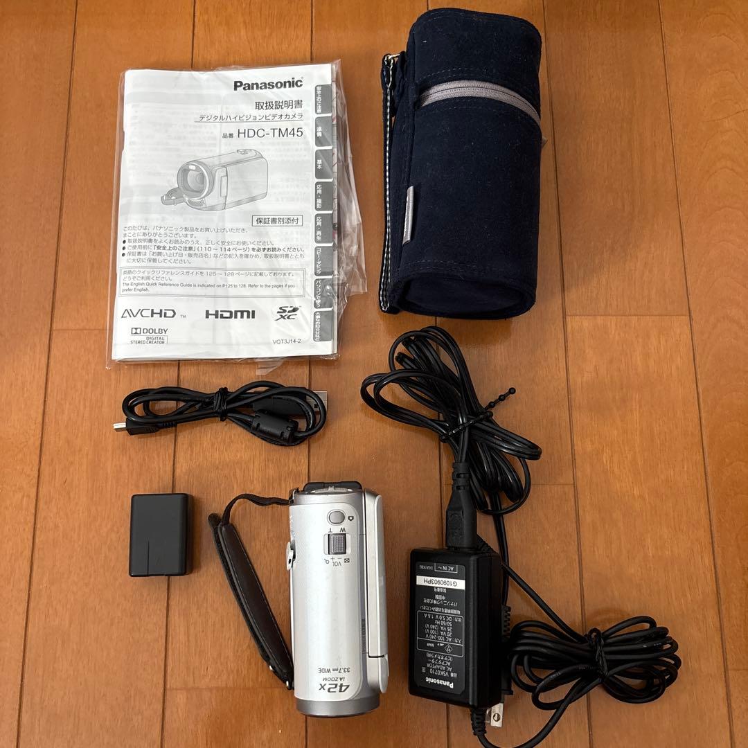 Panasonic ビデオカメラ　HDC-TM45 ホワイト