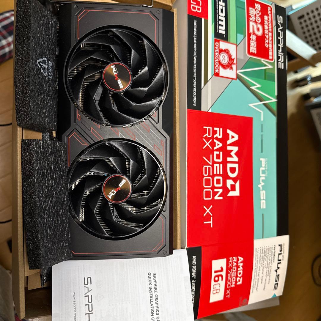 グラフィックボード・グラボ・ビデオカード sapphire RADEON RX7600XT 16GB PULSE