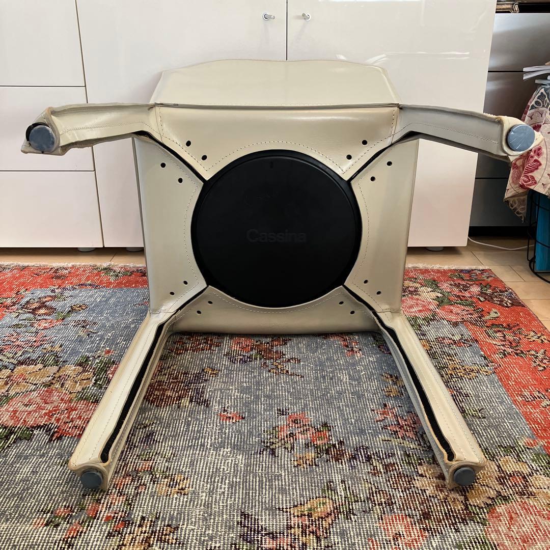 Cassina 412 CABチェア　ベリーニ　アイボリー/トープ