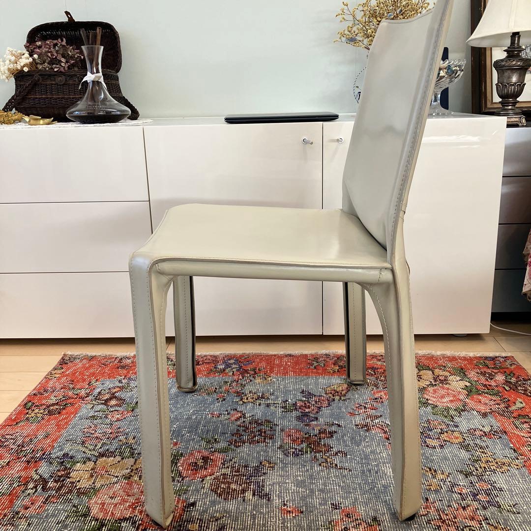 Cassina 412 CABチェア　ベリーニ　アイボリー/トープ