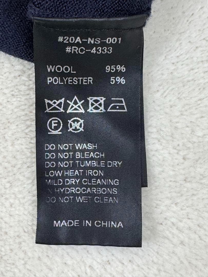 ORCIVALオーシバル　メタルボタンカーディガン　ボリュームスリーブ　紺色