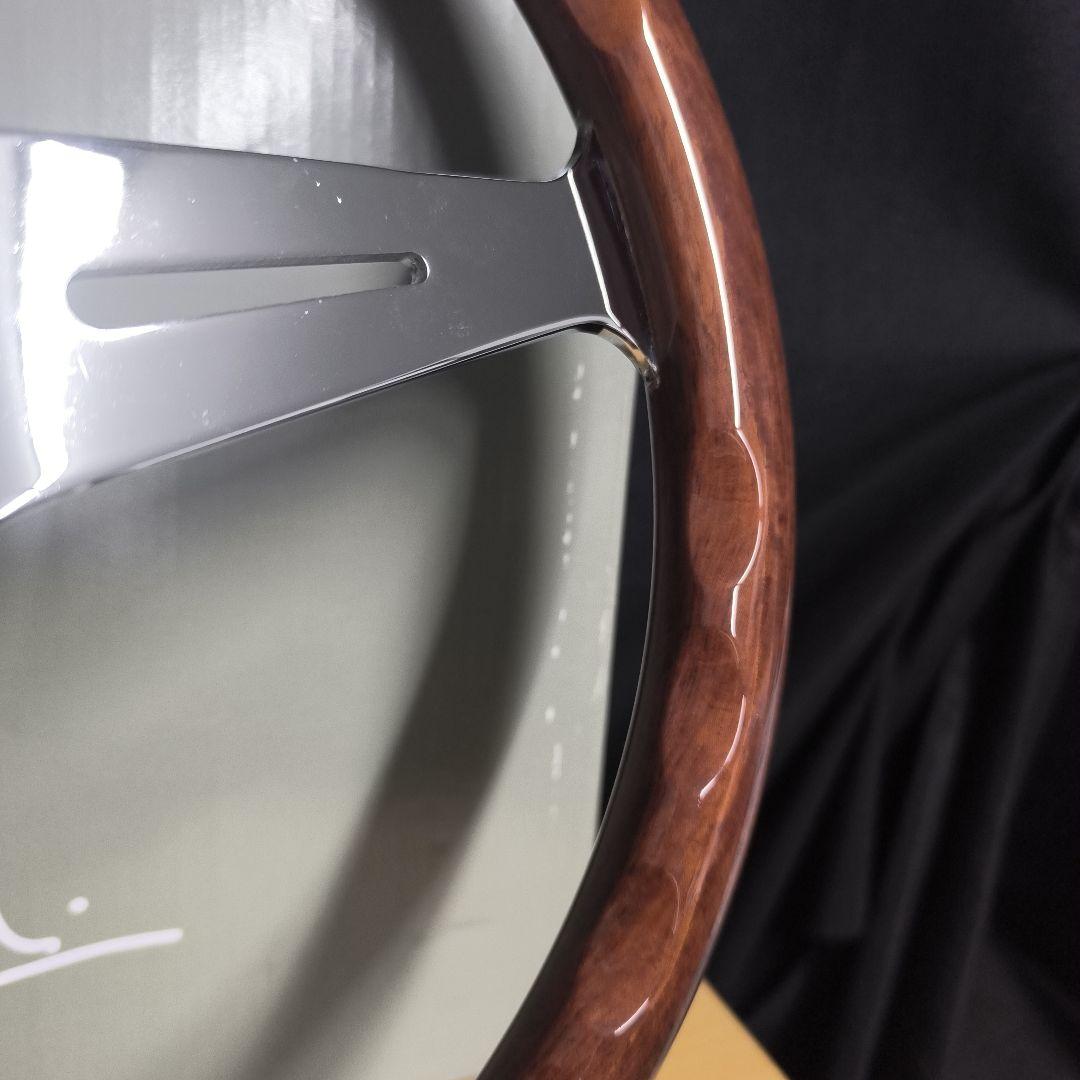 NARDI ナルディタイプ 　クラシック　ウッド&メッキスポーク350mm