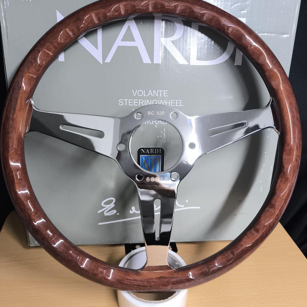 NARDI ナルディタイプ 　クラシック　ウッド&メッキスポーク350mm