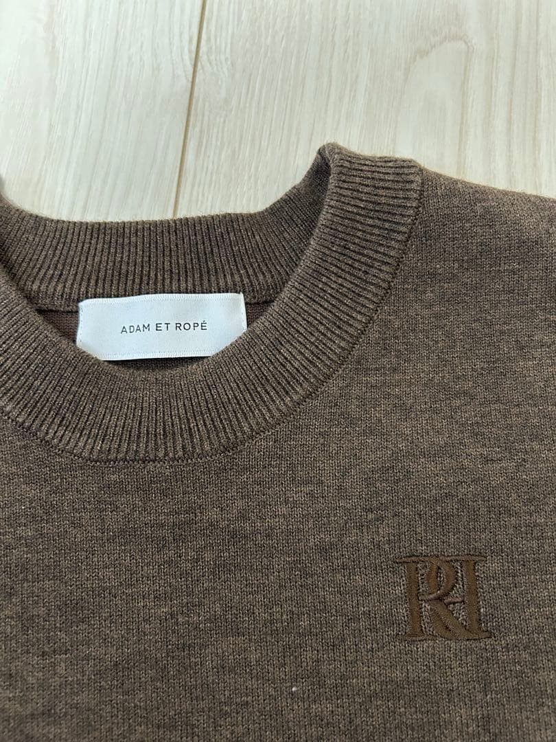 ADAM ET ROPE FEMME ダークブラウン ニットセーター