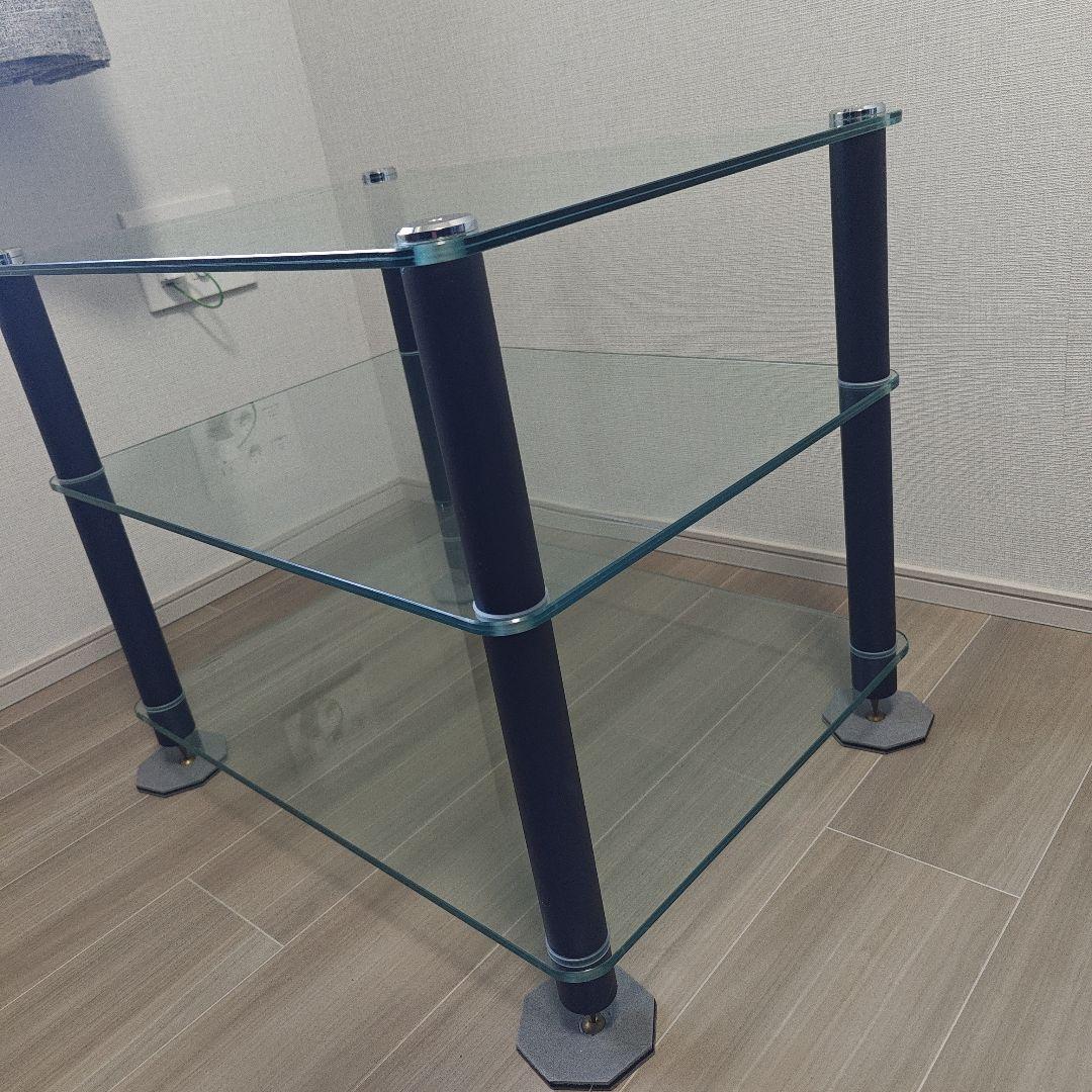 SOUNDMAGIC オーディオラック(3段合わせガラスラック)　XT03GB