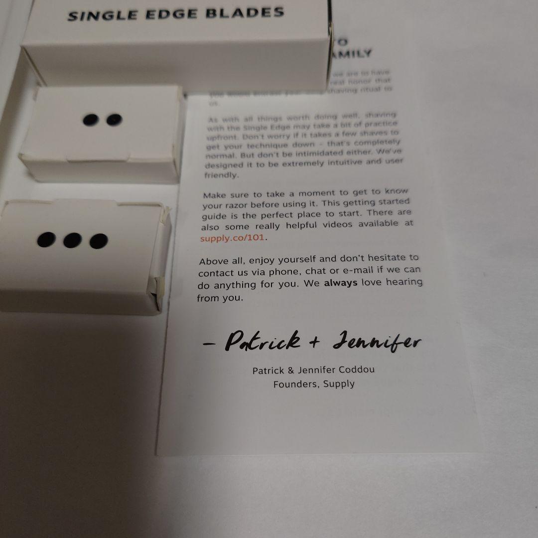 SUPPLY Single Edge Razor 2.0 シングルエッジ