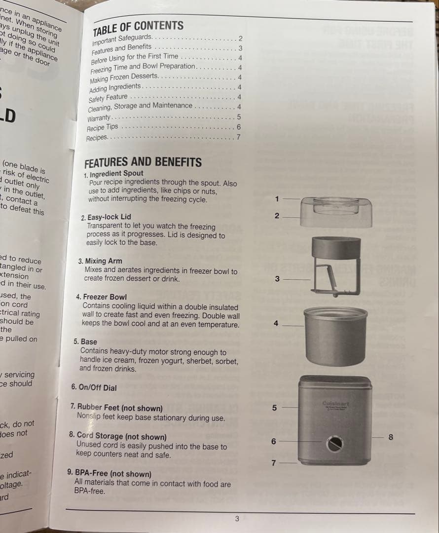 Cuisinart アイスクリームメーカー ICE-30BCP1 クイジナート