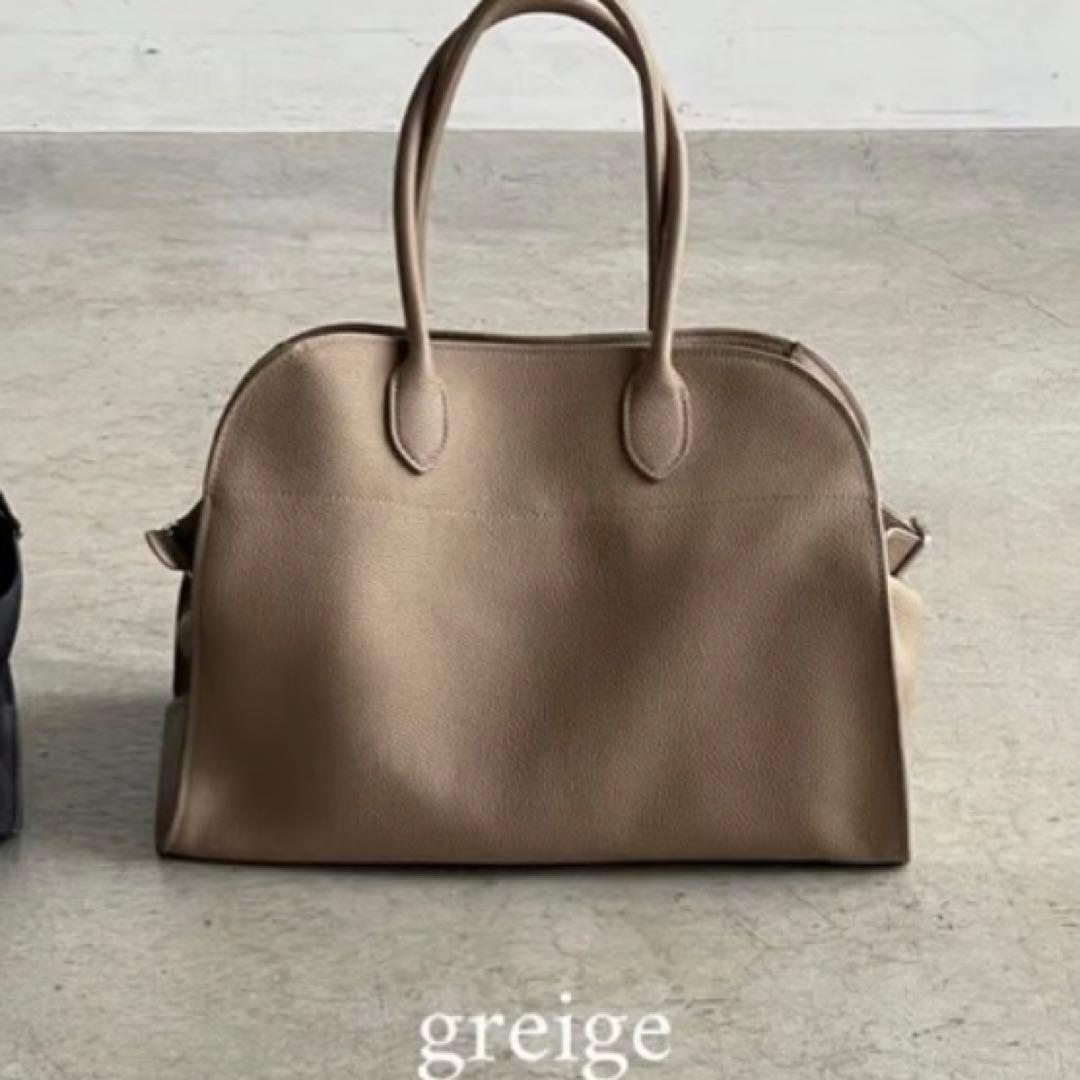 【JISTORY】未使用品 ジストリー シボ革 サイドベルトボストン グレージュ