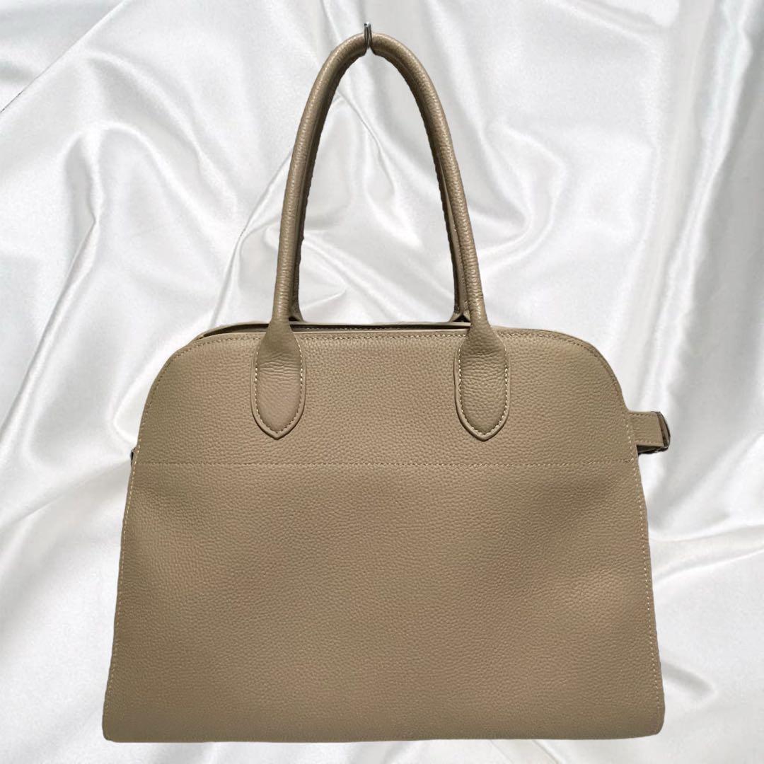 【JISTORY】未使用品 ジストリー シボ革 サイドベルトボストン グレージュ