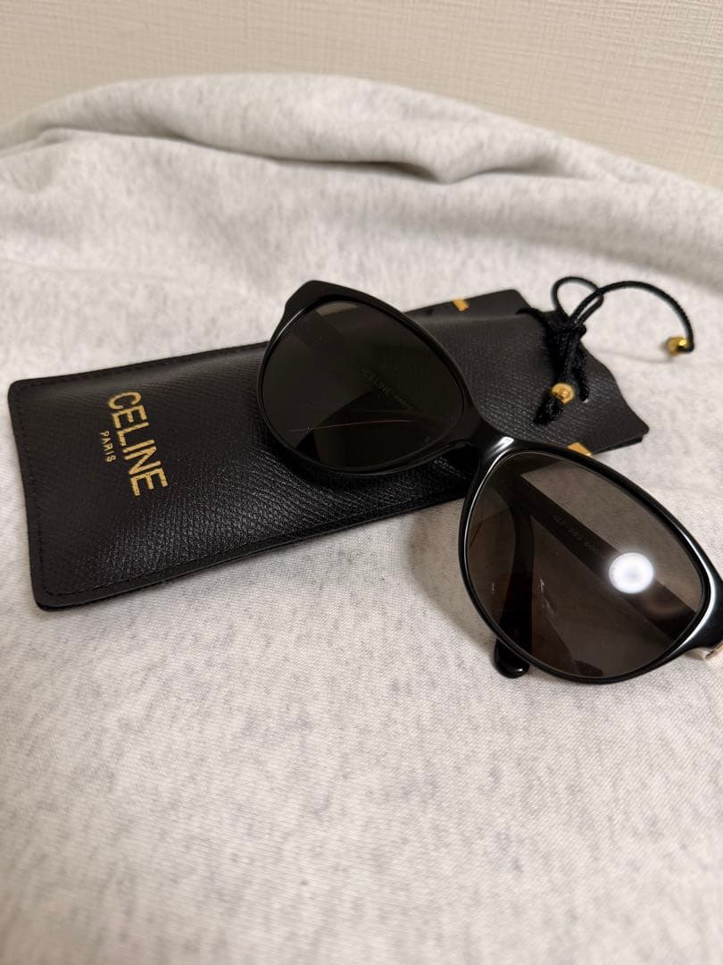 片*中様 CELINE PARIS サングラス ブラック CLF-283 ケース