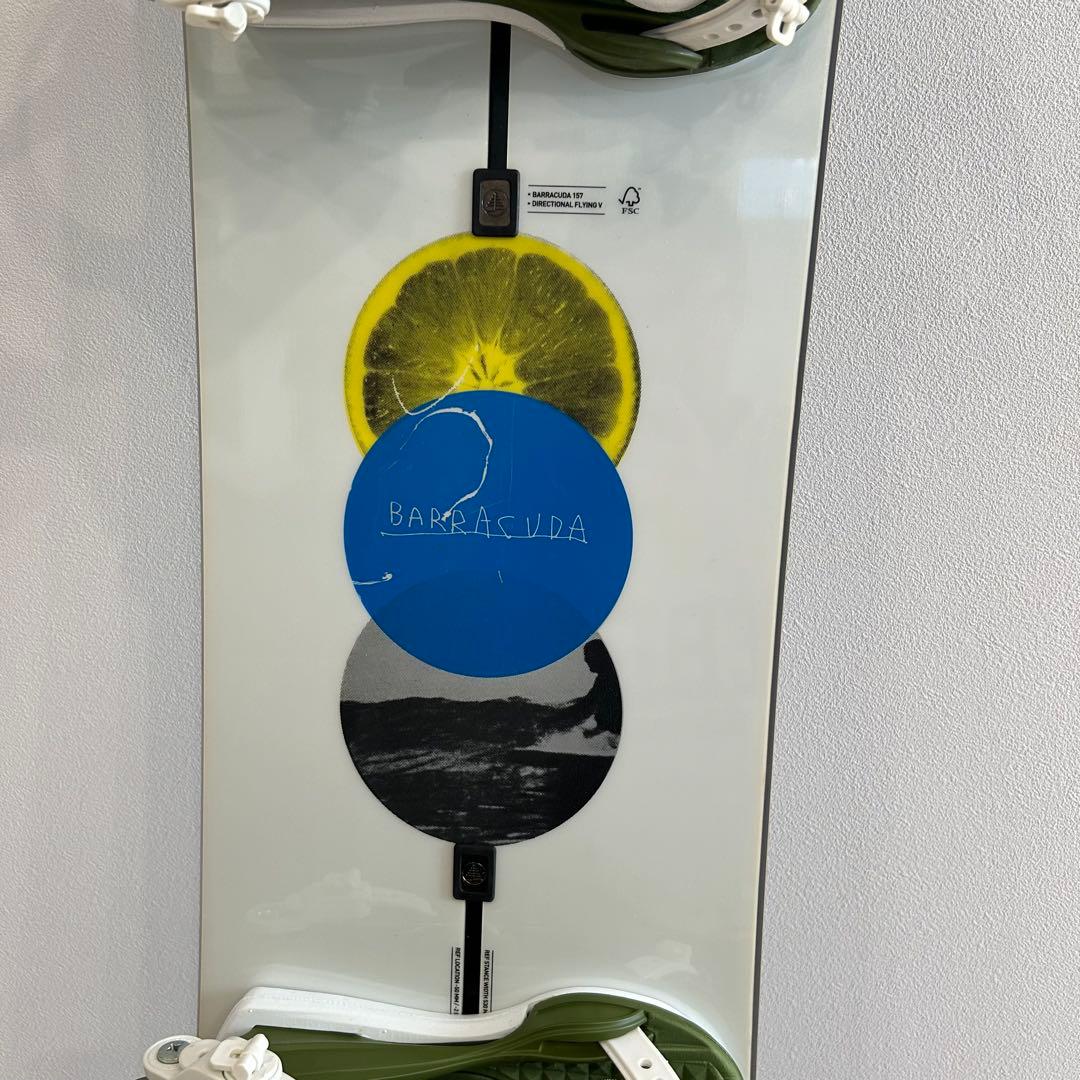 【2点セット】バートン　バラクーダ　157cm ユニオン　コンタクト