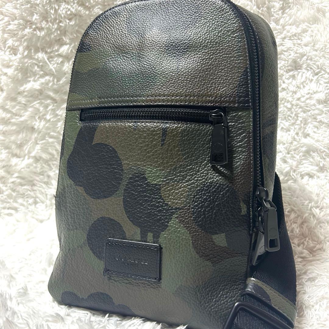 極美品 限定モデル コーチ COACH レザー ワイルドビースト ボディバッグ