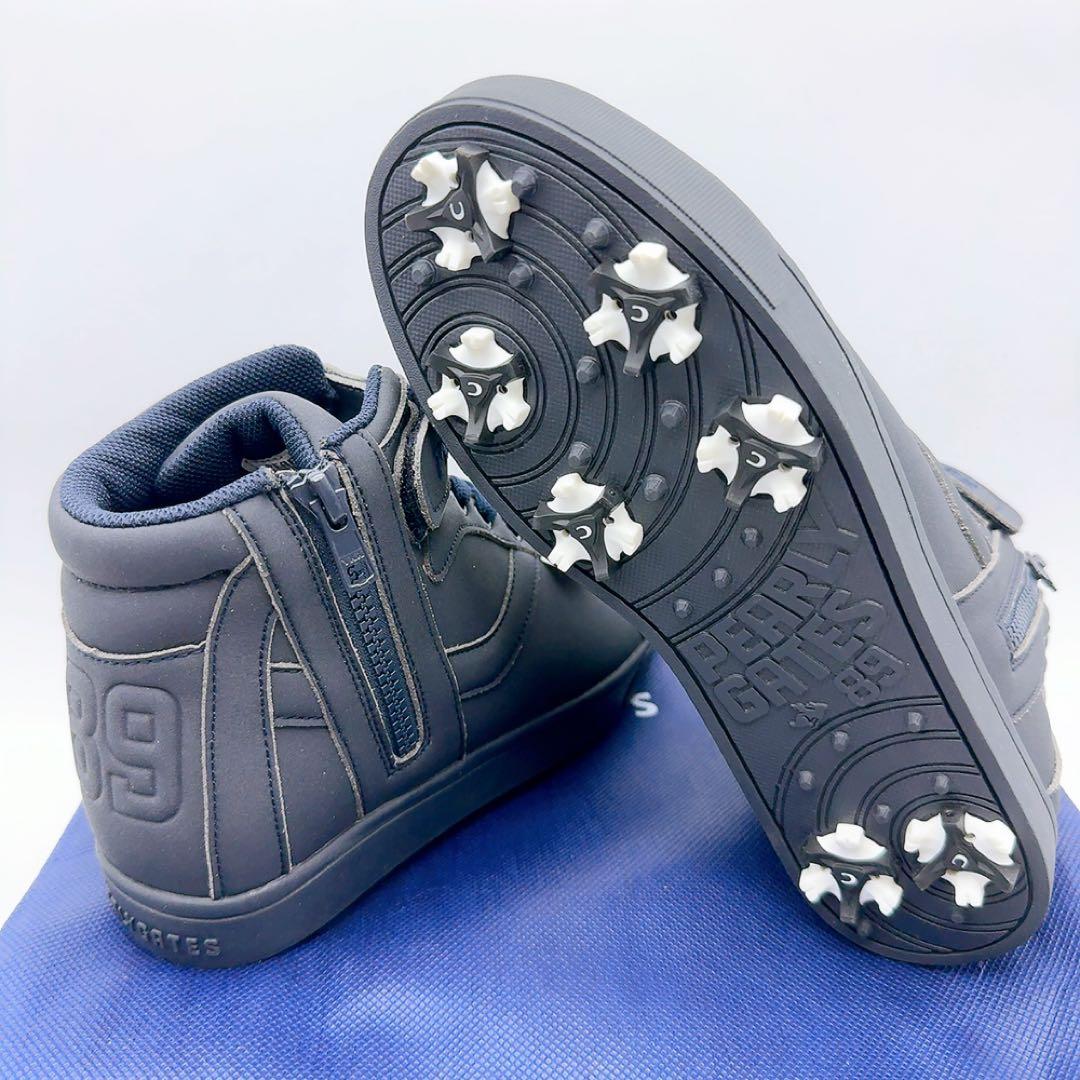 パーリーゲイツ ゴルフシューズ ネイビー 23cm 新品 ハイカット