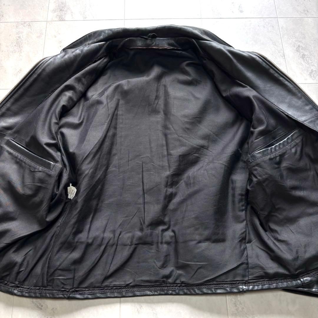 【Vintage】ショット レザージャケット 46 XXXL USA製 短丈