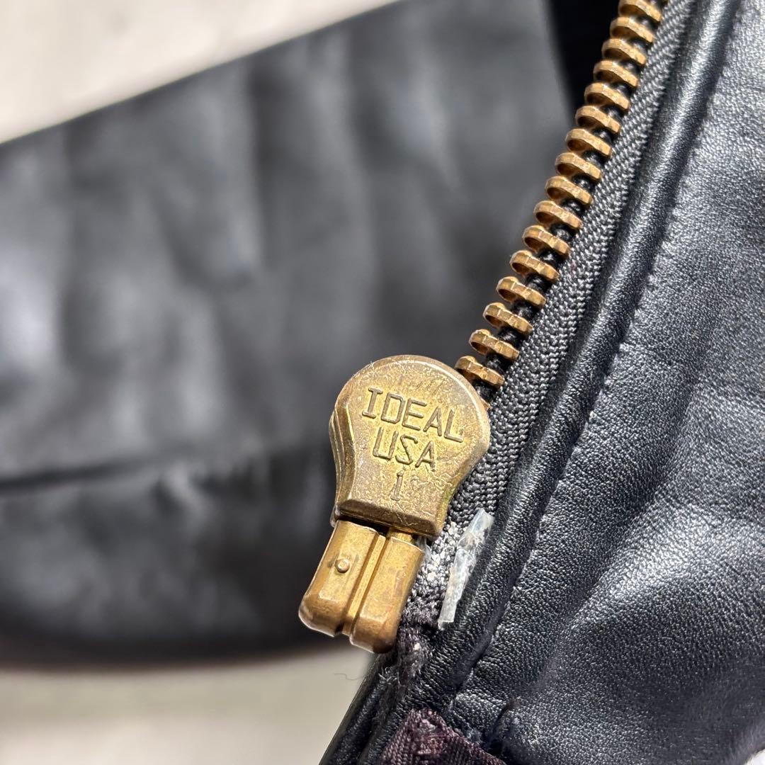 【Vintage】ショット レザージャケット 46 XXXL USA製 短丈