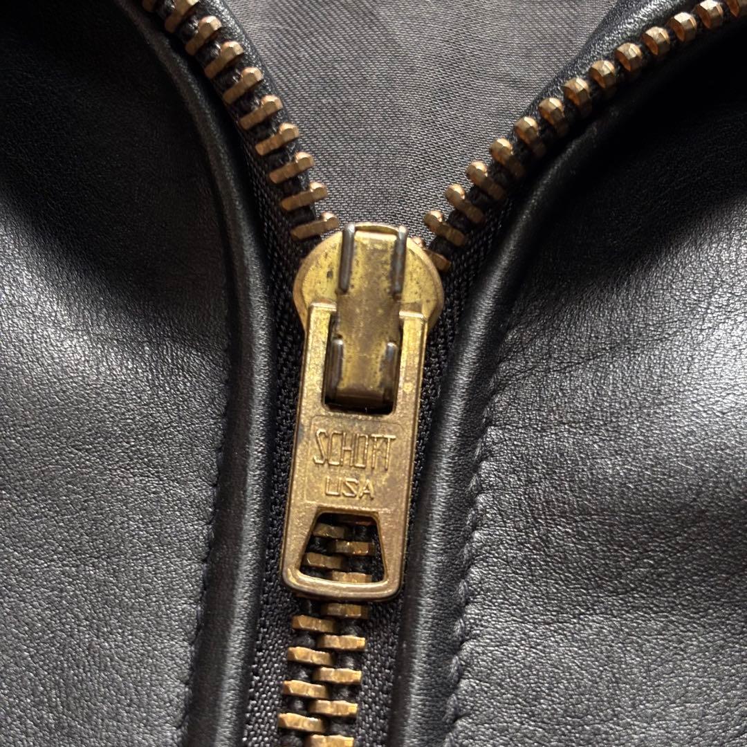 【Vintage】ショット レザージャケット 46 XXXL USA製 短丈