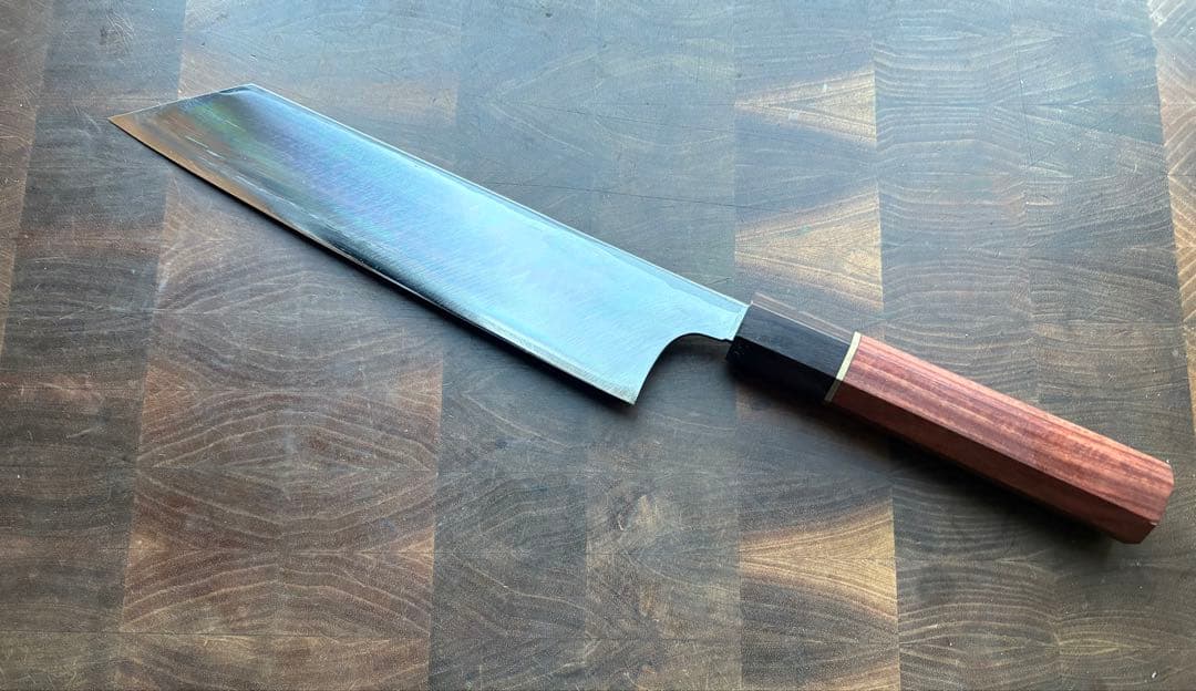 堺打刃物　切付　和牛刀　240mm 包丁　白鋼　和包丁　片刃　本職　和食