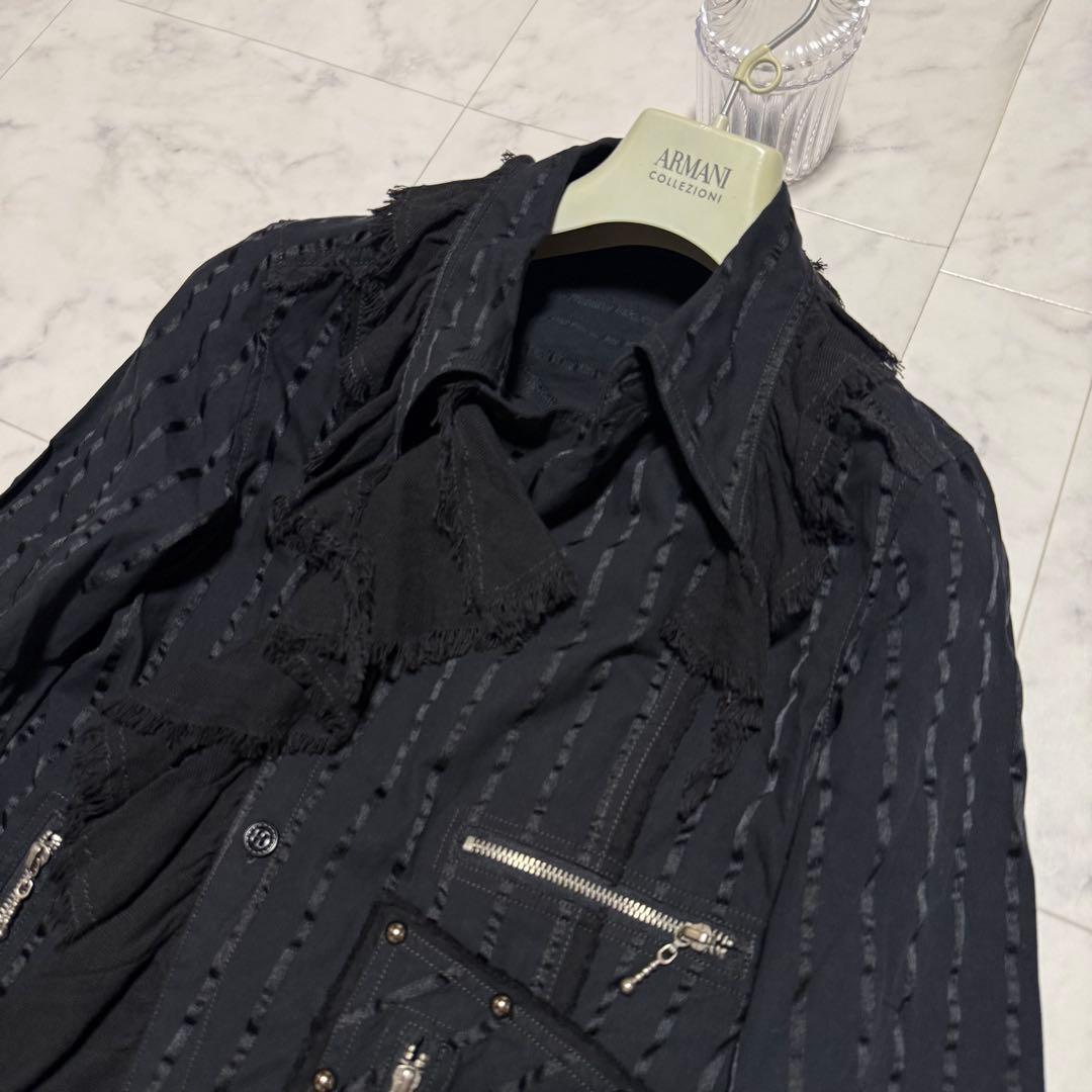 希少✨アルゴンキン 00s シャツジャケット ワンピース ゴスロリ フリンジ F