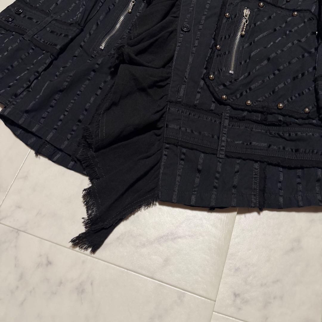 希少✨アルゴンキン 00s シャツジャケット ワンピース ゴスロリ フリンジ F