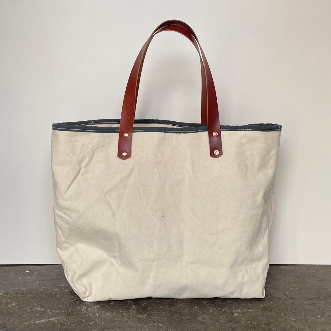 【ビンテージ】アメリカ軍　ミリタリー　トートバッグ　レザーハンドル　50s60s