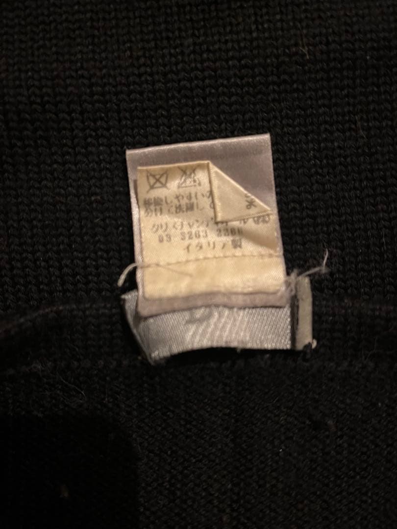 ディオールオム ネックウォーマー ウール 黒 Dior マフラー