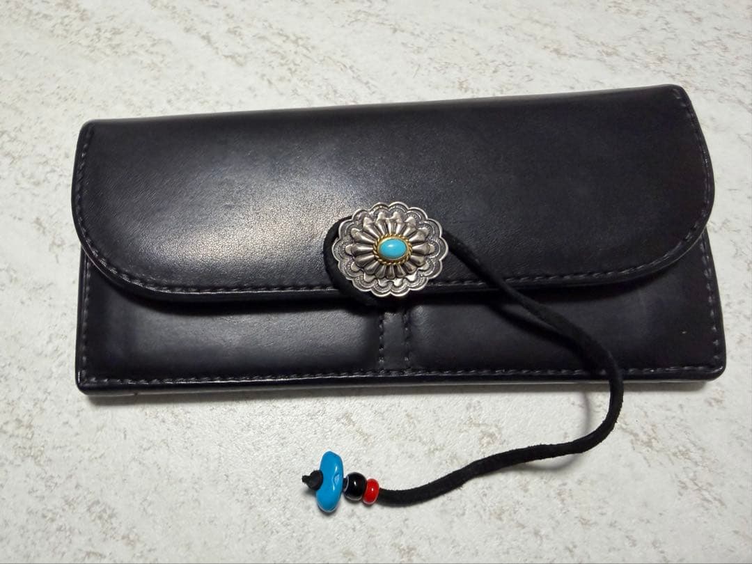 美品 goro's 札入れ レザー ロング ウォレット 長財布