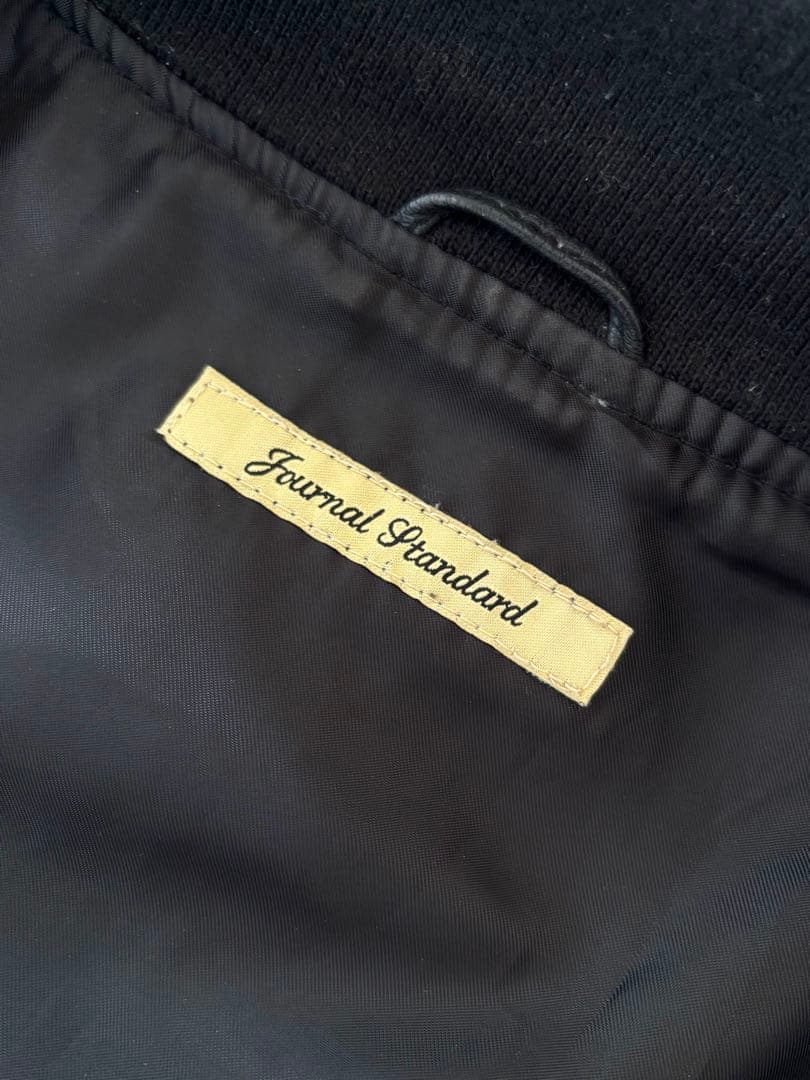 ジャーナルスタンダード/希少 シープレザーJKT 羊革 スタジャン ブラック M