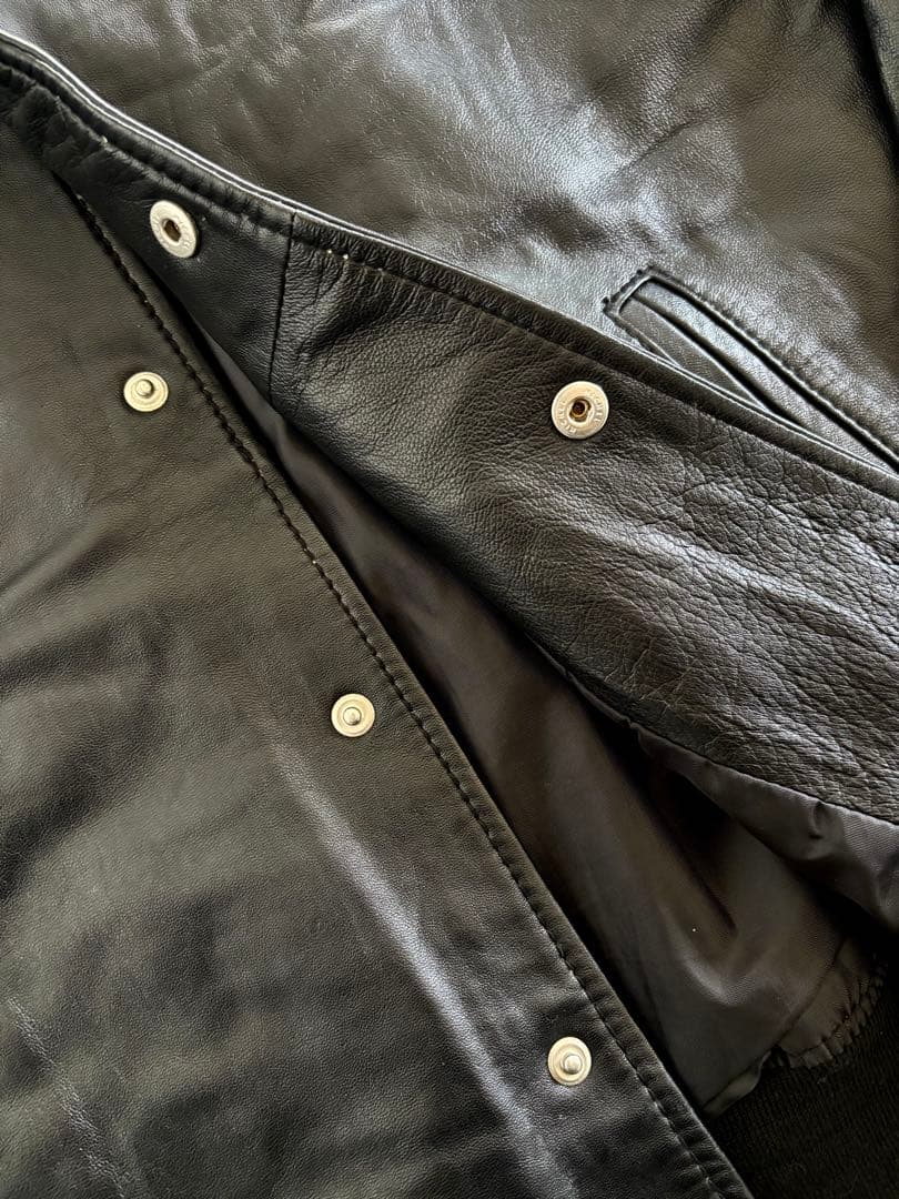 ジャーナルスタンダード/希少 シープレザーJKT 羊革 スタジャン ブラック M