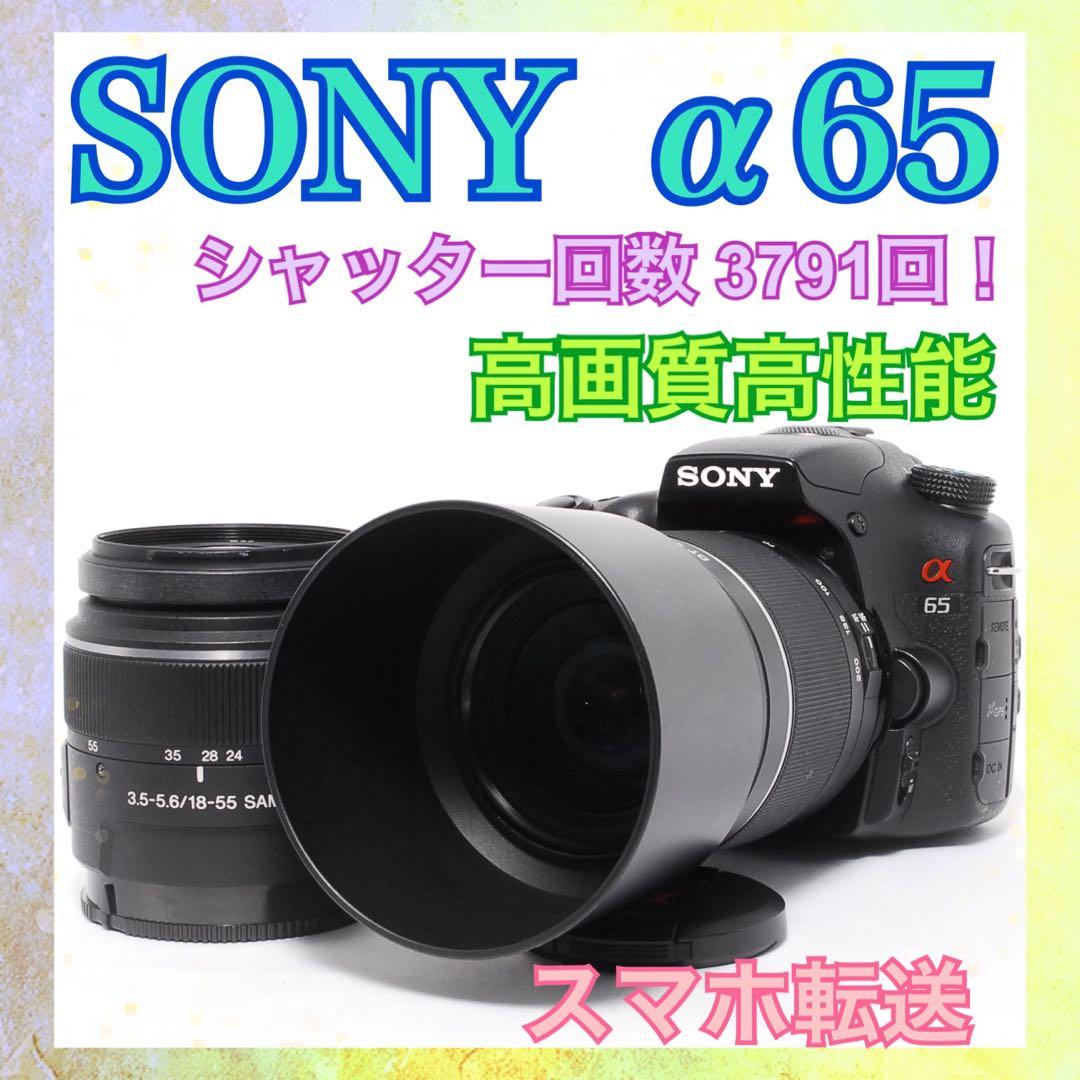シャッター数少なめ◆SONY α 65◆すぐ使える◆スマホ転送◆一眼レフカメラ◆