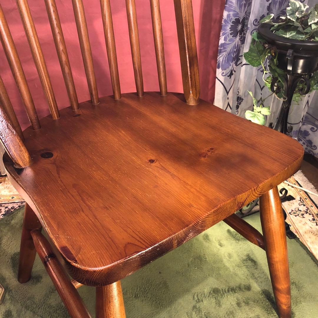 L１　オールドパイン　80’s ヴィンテージ 　ボーバックチェア