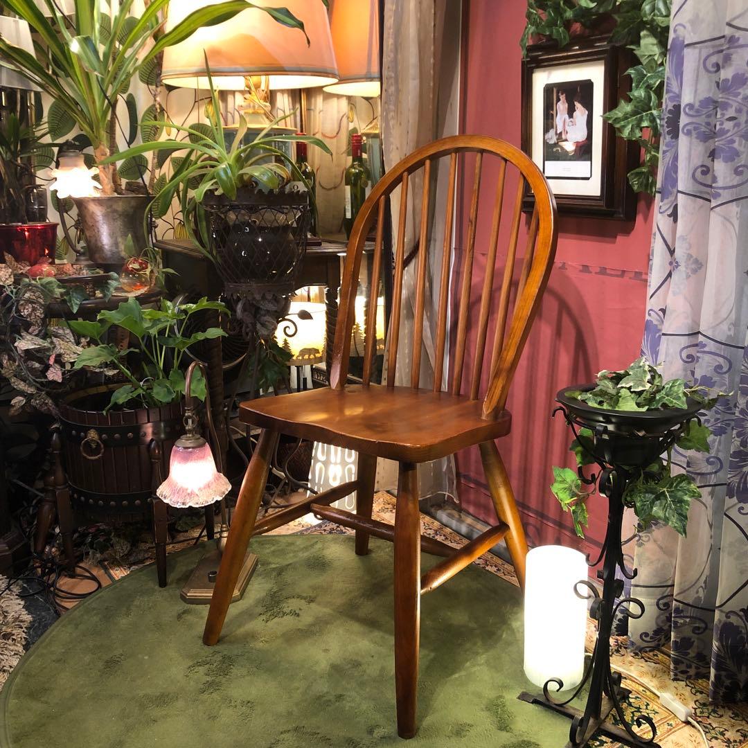 L１　オールドパイン　80’s ヴィンテージ 　ボーバックチェア