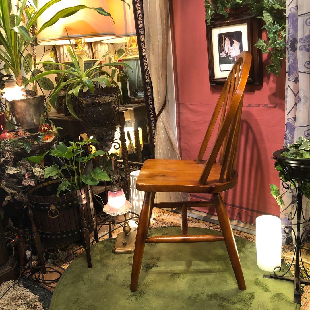 L１　オールドパイン　80’s ヴィンテージ 　ボーバックチェア