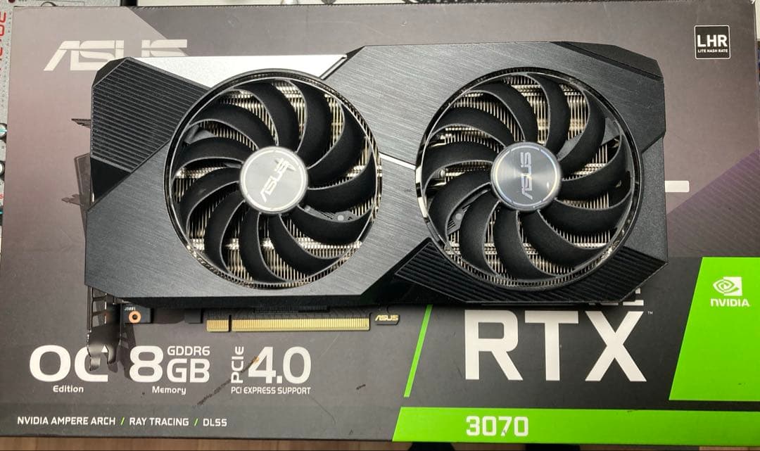 ASUS RTX 3070 OC 8GB LHRグラフィックボード