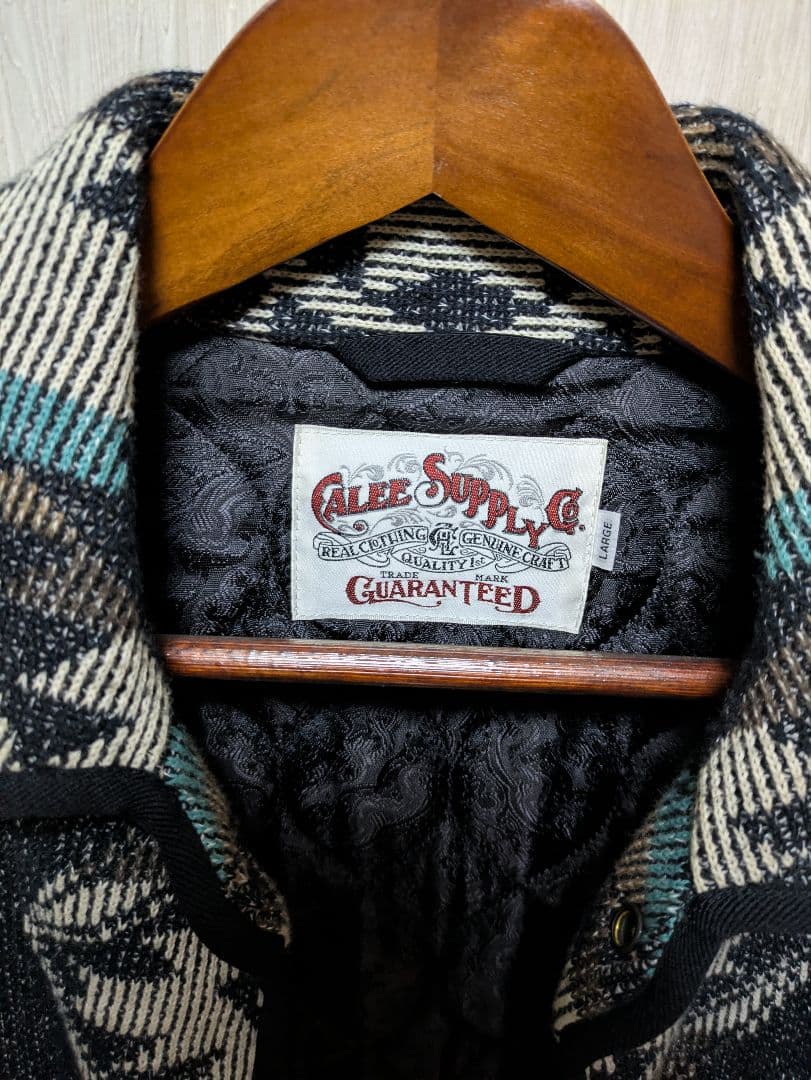 極美品　キャリー　ネイティブ柄　ビーチクロスジャケット　Ｌ