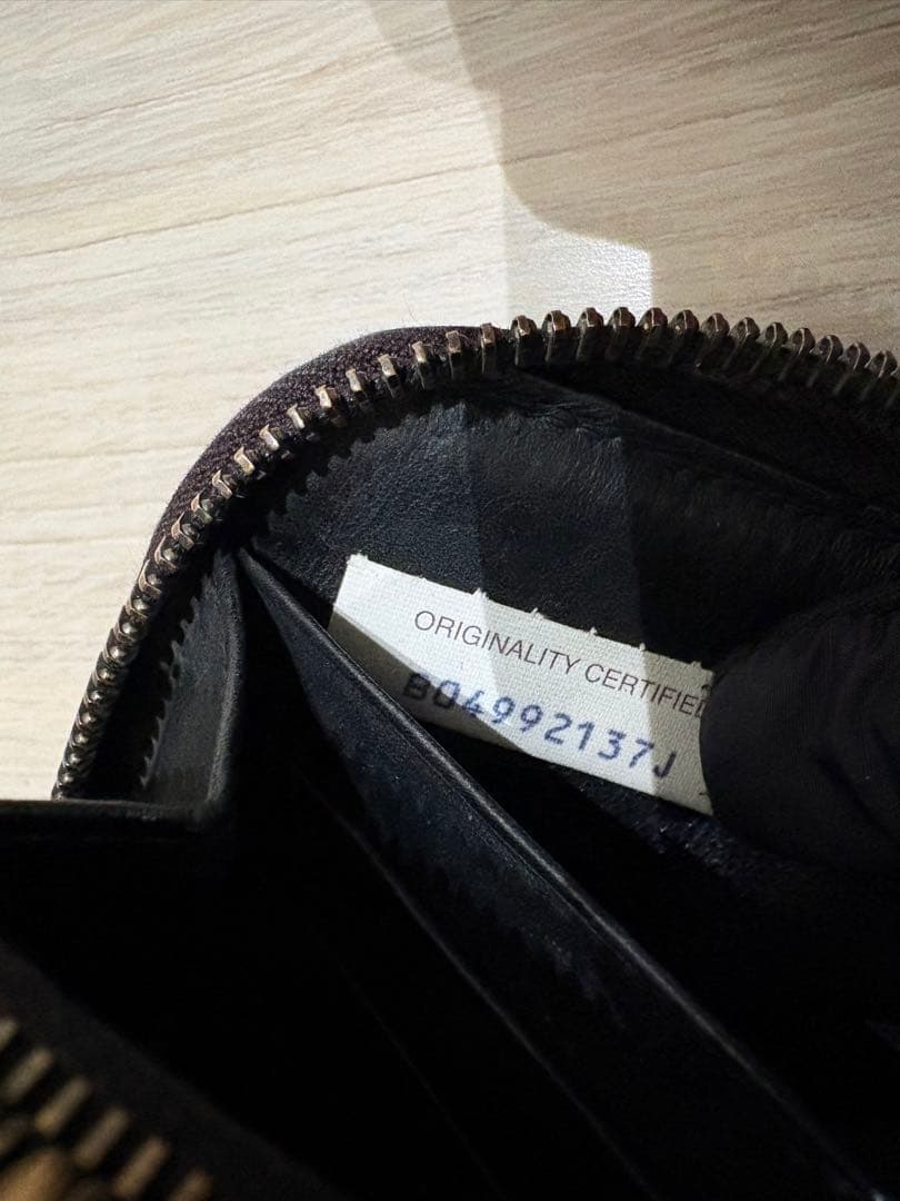 m*u様 ボッテガヴェネタ イントレチャート 長財布 ラウンドジップ ブラック