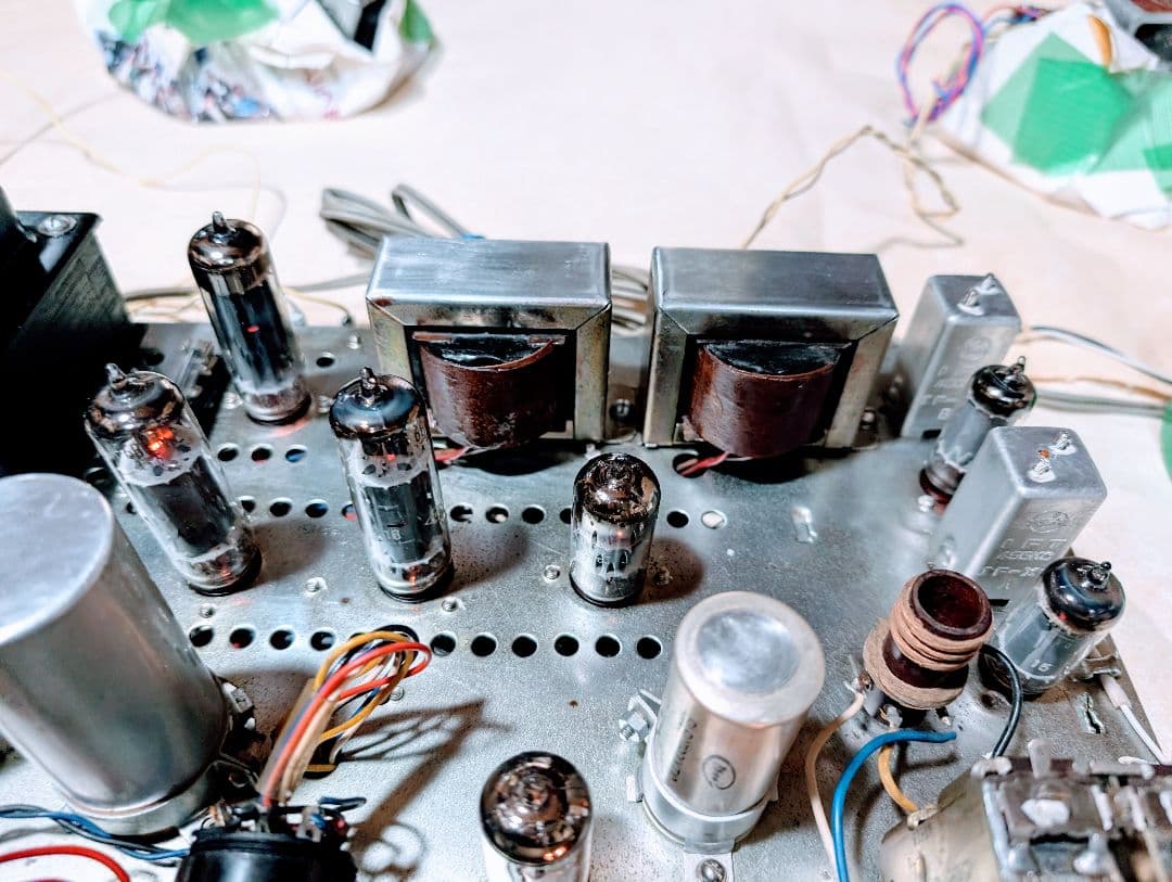 映画出演ステレオ真空管ラジオアンプbluetooth付　高級機