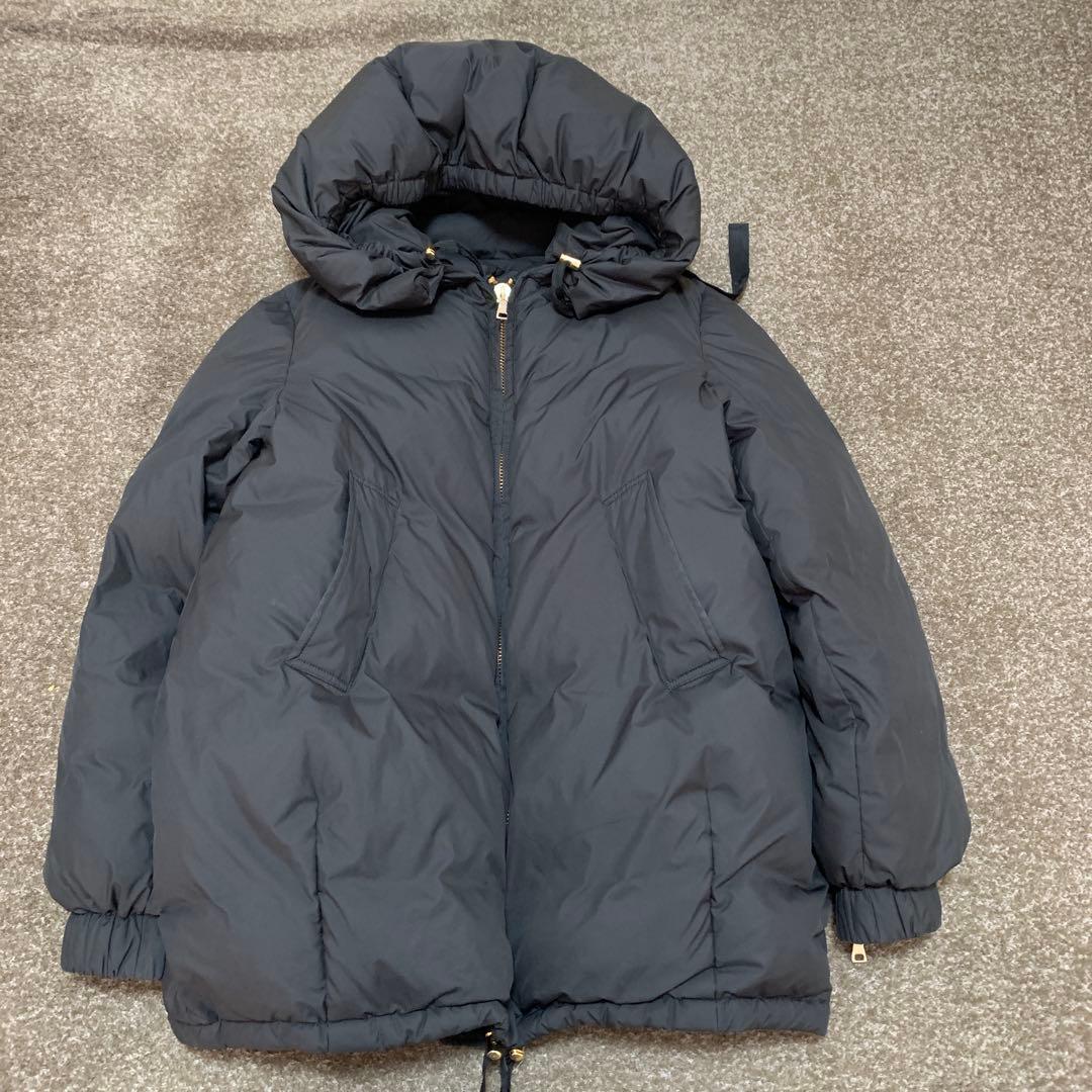 美品　ドゥーズィエムクラス　コクーン フードダウン ブラック　黒