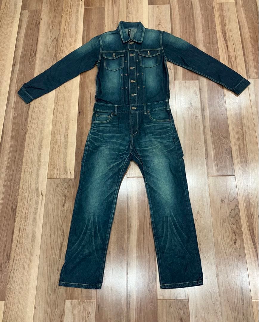 glamb インディゴブルー デニム　オールインワン新品タグ付き　サイズ2