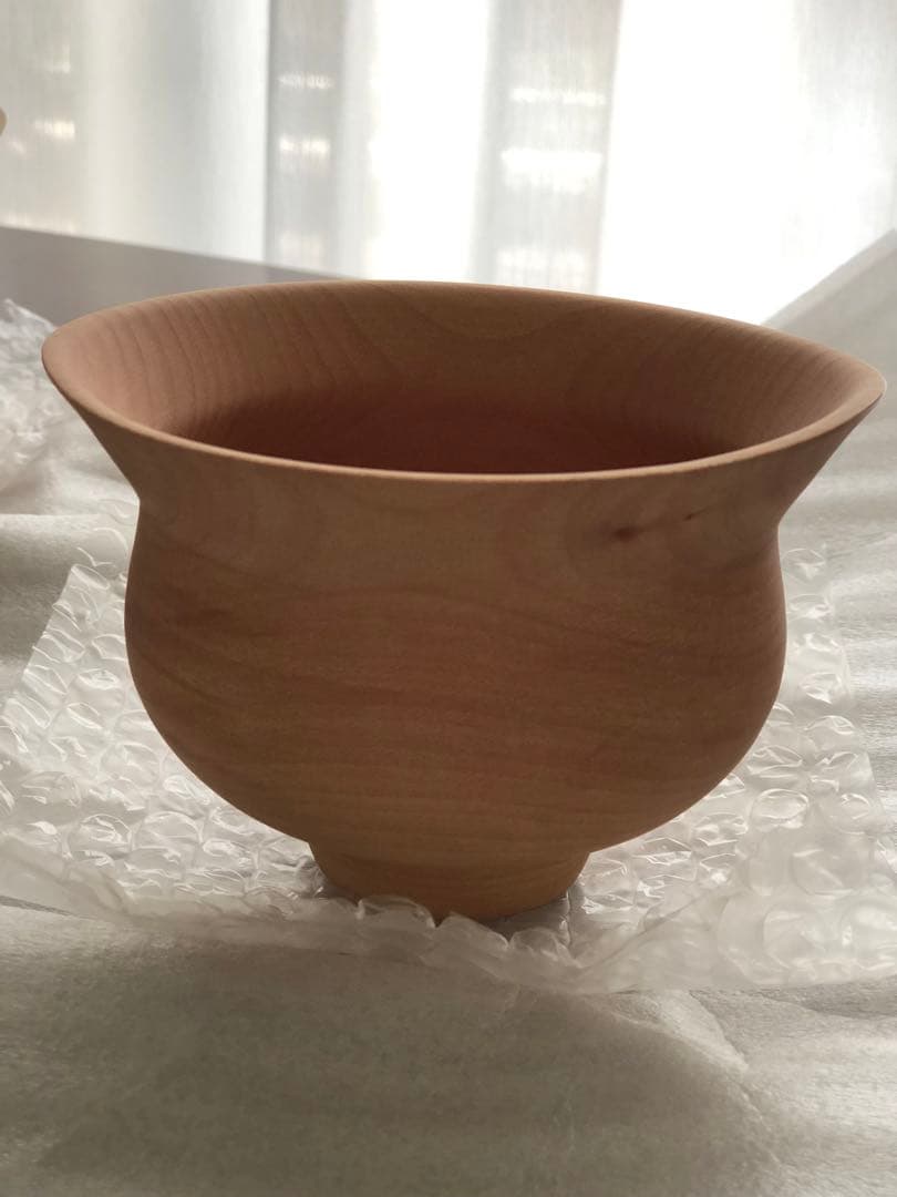 【新品未使用】イイダウッドターニング　お椀　2点