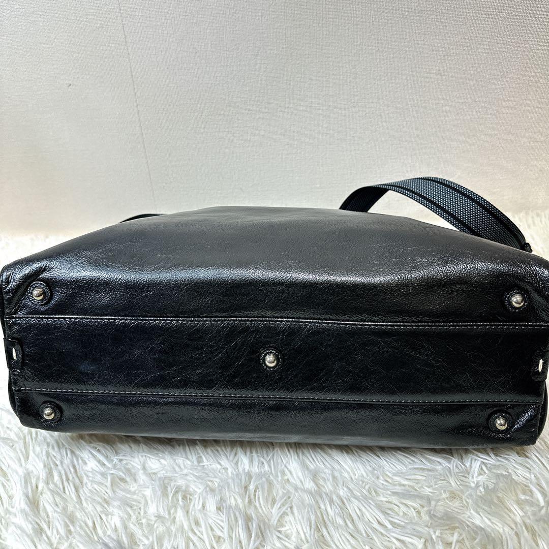 未使用級美品 ペレボルサ　ボストンバッグ　ネイビー　2way　A4収納 大容量