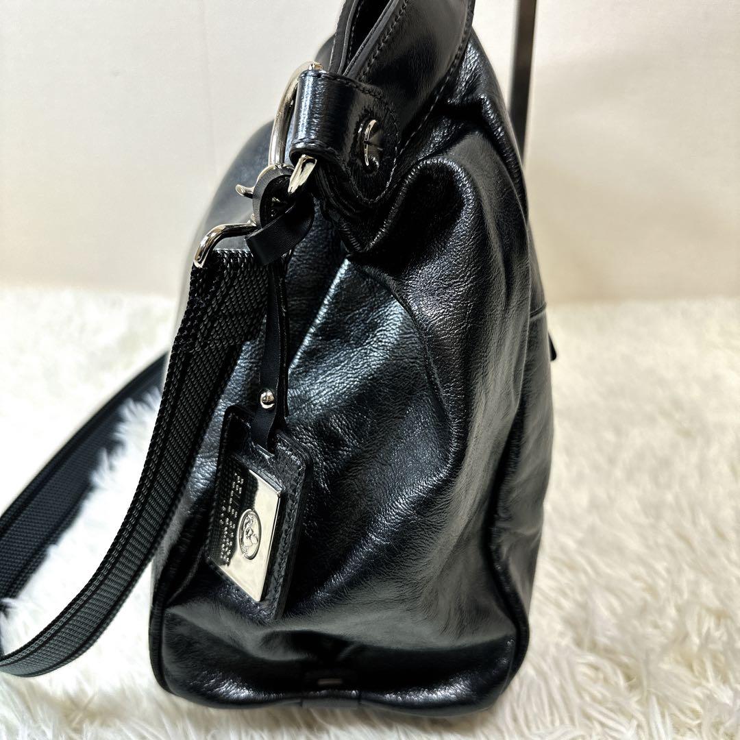 未使用級美品 ペレボルサ　ボストンバッグ　ネイビー　2way　A4収納 大容量