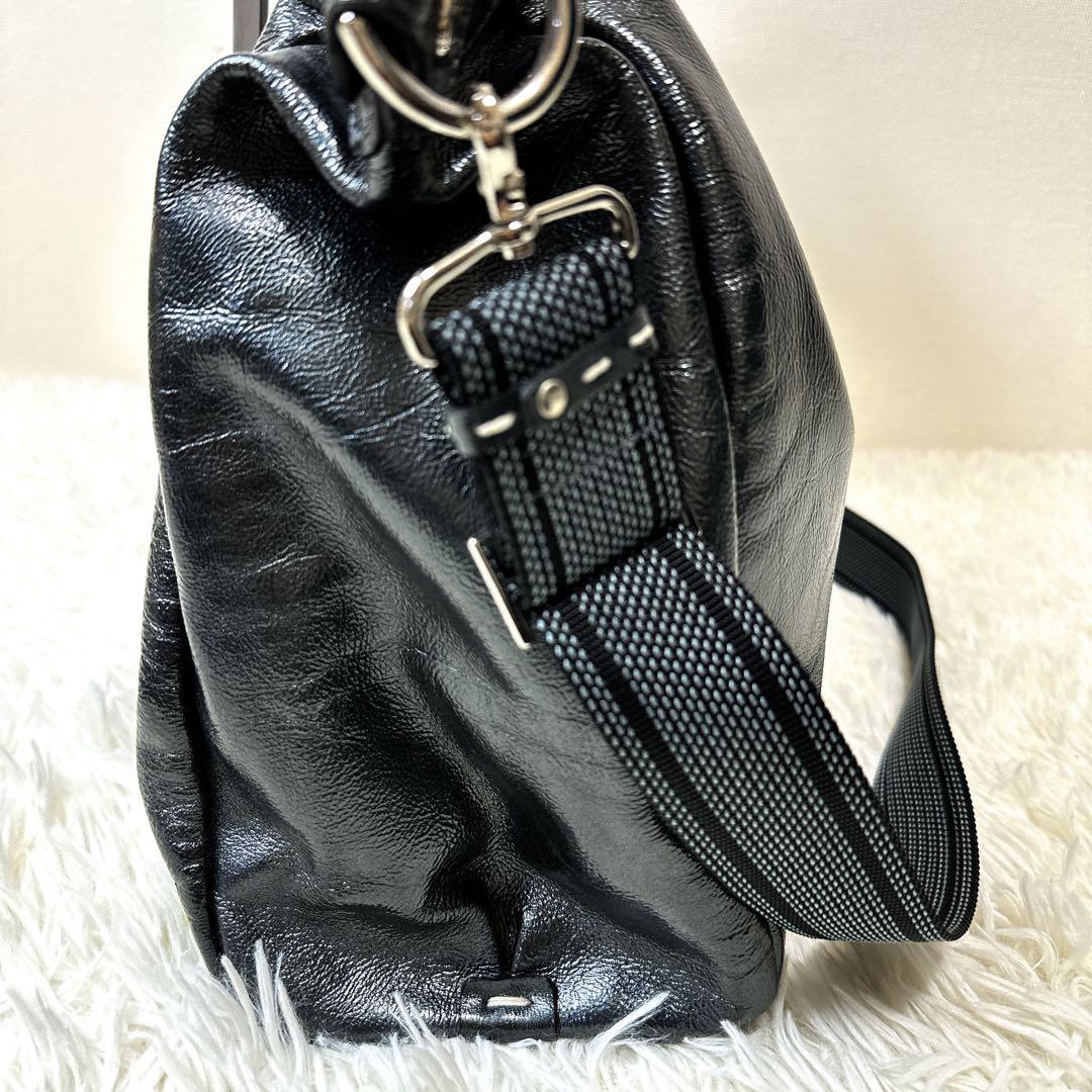 未使用級美品 ペレボルサ　ボストンバッグ　ネイビー　2way　A4収納 大容量