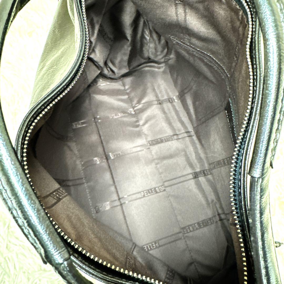 未使用級美品 ペレボルサ　ボストンバッグ　ネイビー　2way　A4収納 大容量