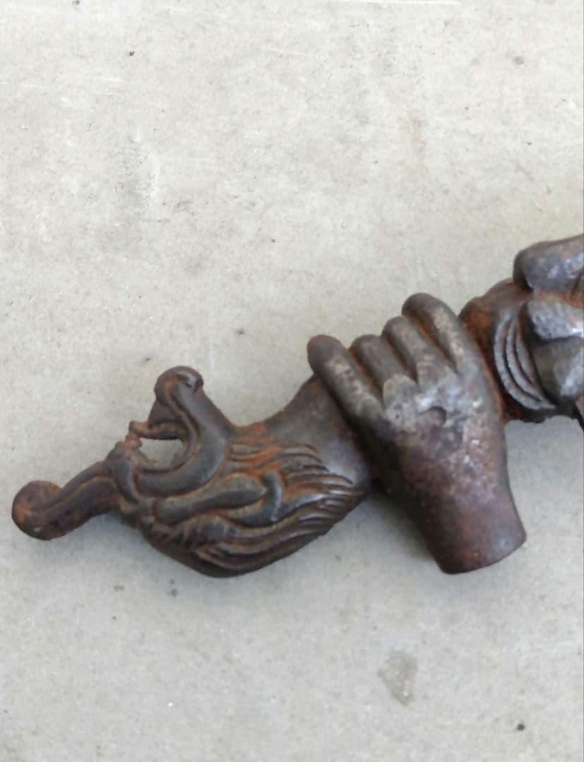 仏教法具 プルパ チベット密教 鉄製 アンティーク 呪具 霊具 ヴィンテージ