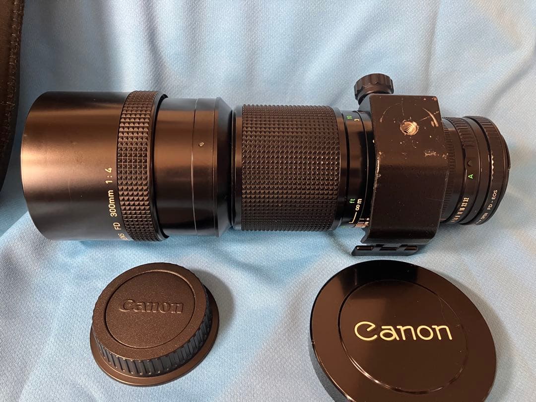 Canon FD300mm f/4 EOSアダプター付き