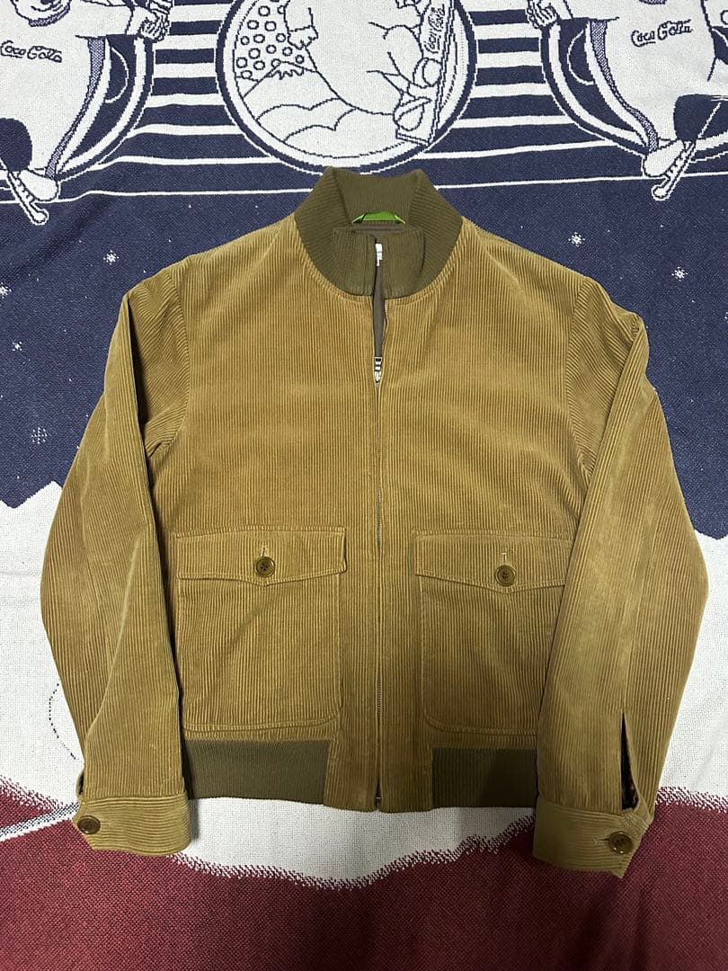 paul smith コーデュロイジャケット　スイングトップ　ベージュ　00s