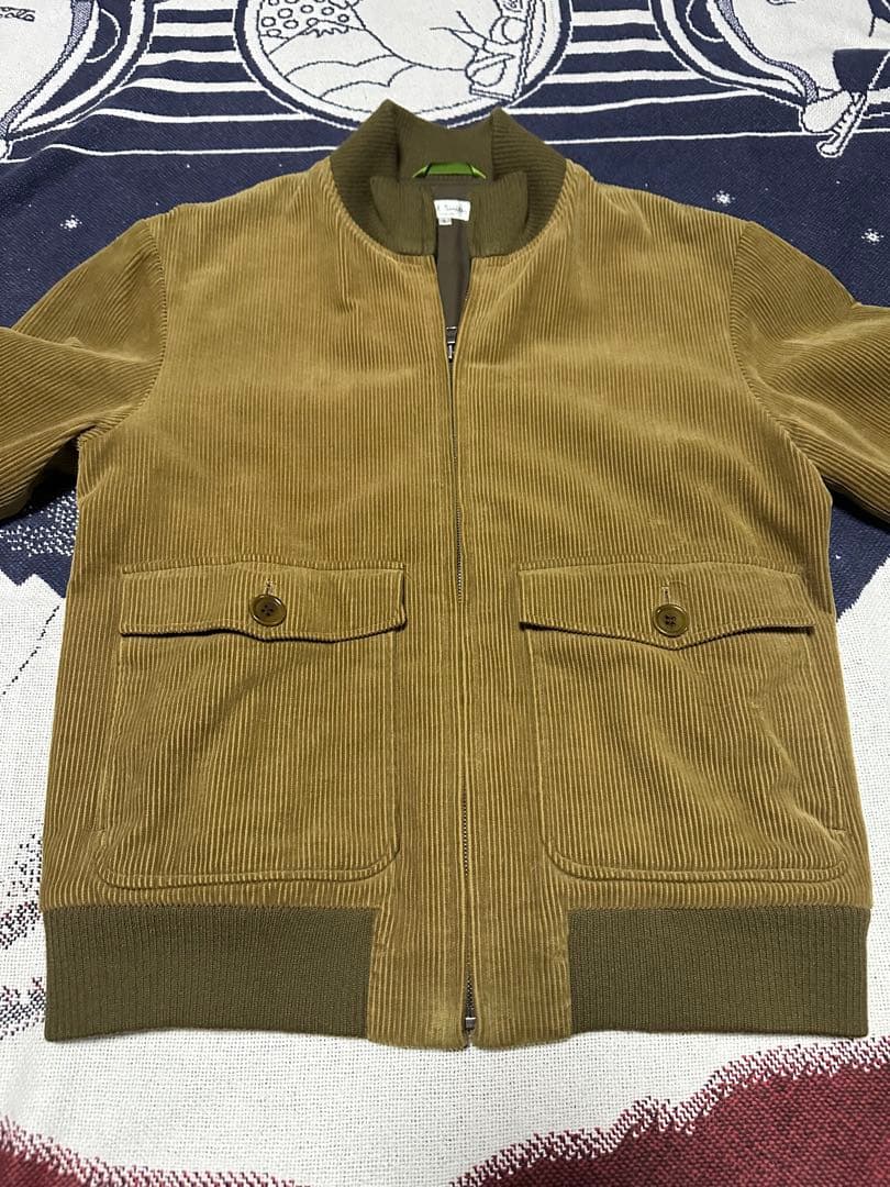 paul smith コーデュロイジャケット　スイングトップ　ベージュ　00s
