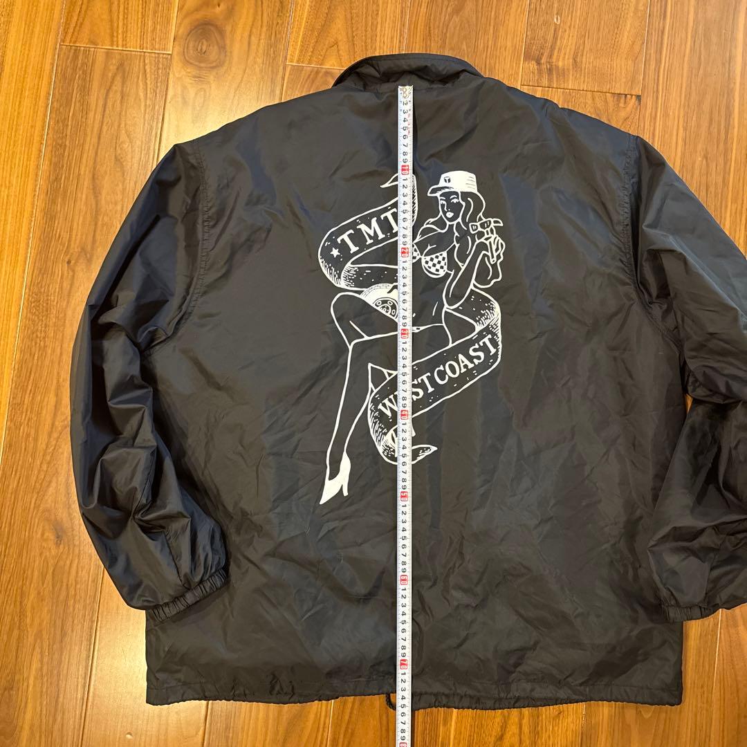 【希少XL】TMT 裏ボア コーチジャケット ピンナップガール 黒