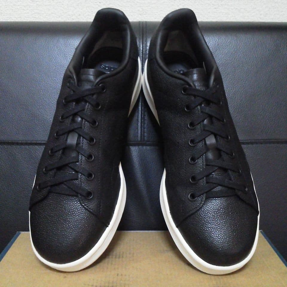 アディダス スタンスミス H 黒 28cm 本革 天然皮革 レザー LUX